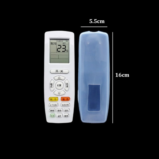 1PC Silicone TV Air Condition Remote Control Protctive Case Waterproof Dust Protective Storage Bag 16X5.5cm
