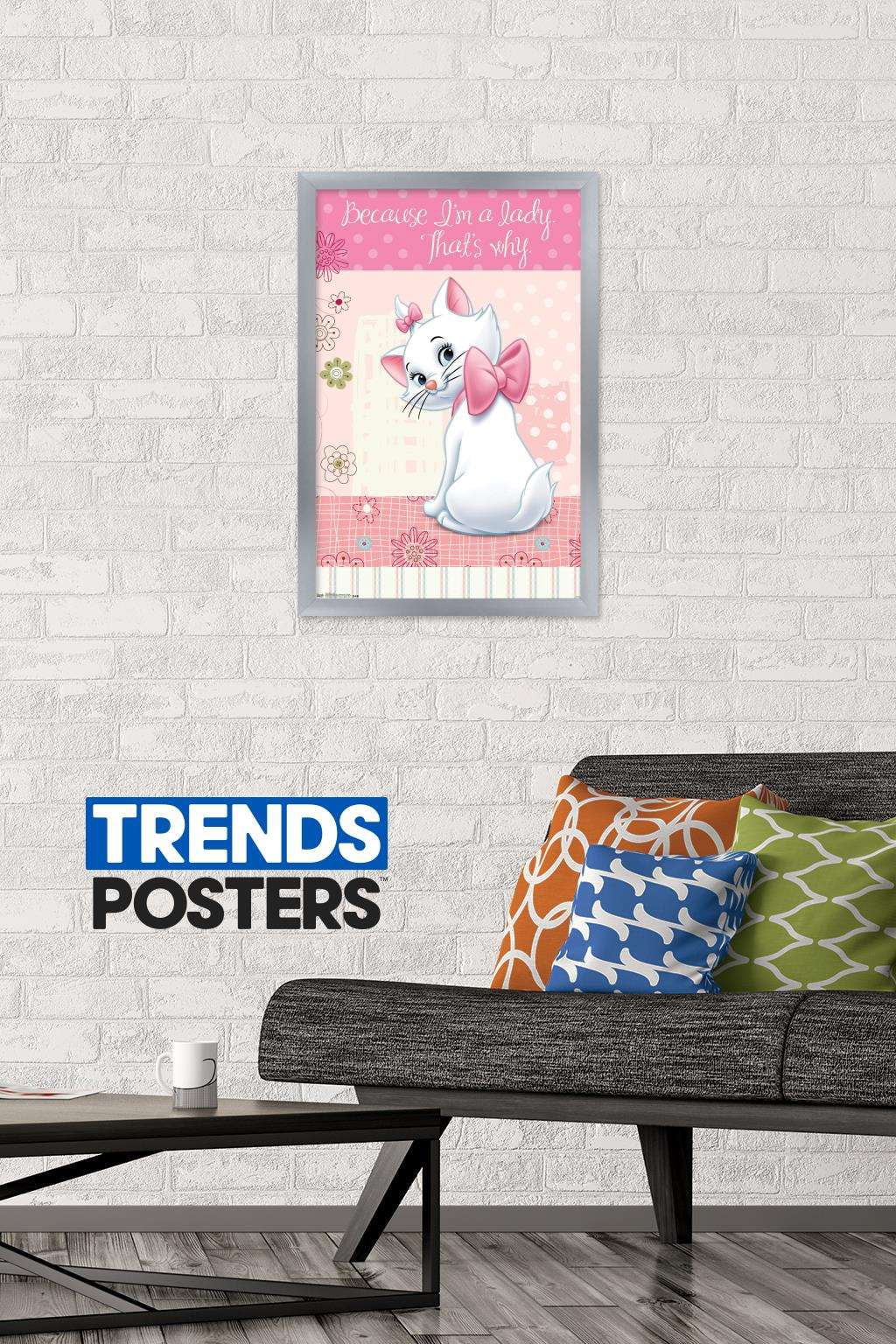 Disney The Aristocats - Marie - I'm A Lady Wall Poster, 14.725" x 22.375", Framed