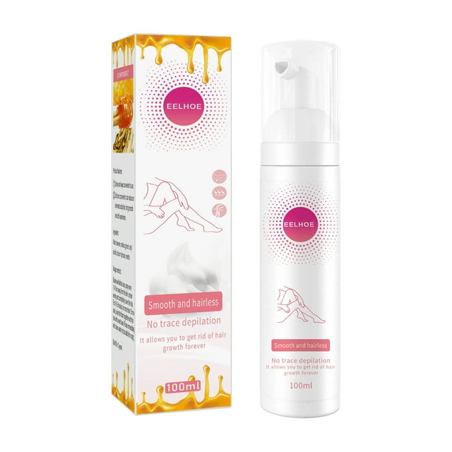 Xihbxyly Crema Depilatoria, Fórmula Suave con Extracto Botánico, Solución Inhibidora Del Crecimiento Rápido Del Vello, Cuidado Nutritivo y Suave para La Piel, para Piernas, Brazos y Zona Del Bikini,