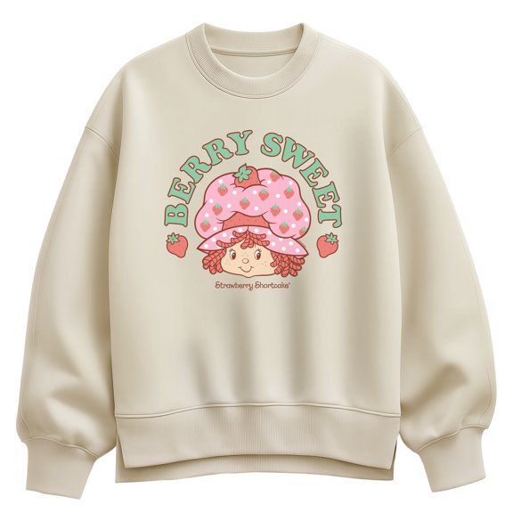 Strawberry Shortcake - Berry Sweet - Women's Oversized Fleece Crew Sweatshirt