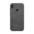 thumbnail image 2 of (Dark Grey)For Huawei Enjoy 9 Plus Skin Feel Magnetic Leather Back Phone Case, 2 of 5
