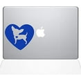 thumbnail image 1 of The Decal Guru Heart Chihuahua MacBook Decal Vinyl Sticker - 15" MacBook Pro (2016 & Newer) - Dark Blue, 1 of 1