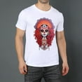 thumbnail image 2 of Plus Loose Men's T-Shirt TopSkull Graphic Tees Crew Neck Short Sleeves Casual Summer Sports Best Oversize Tee XS-5XL, 2 of 5