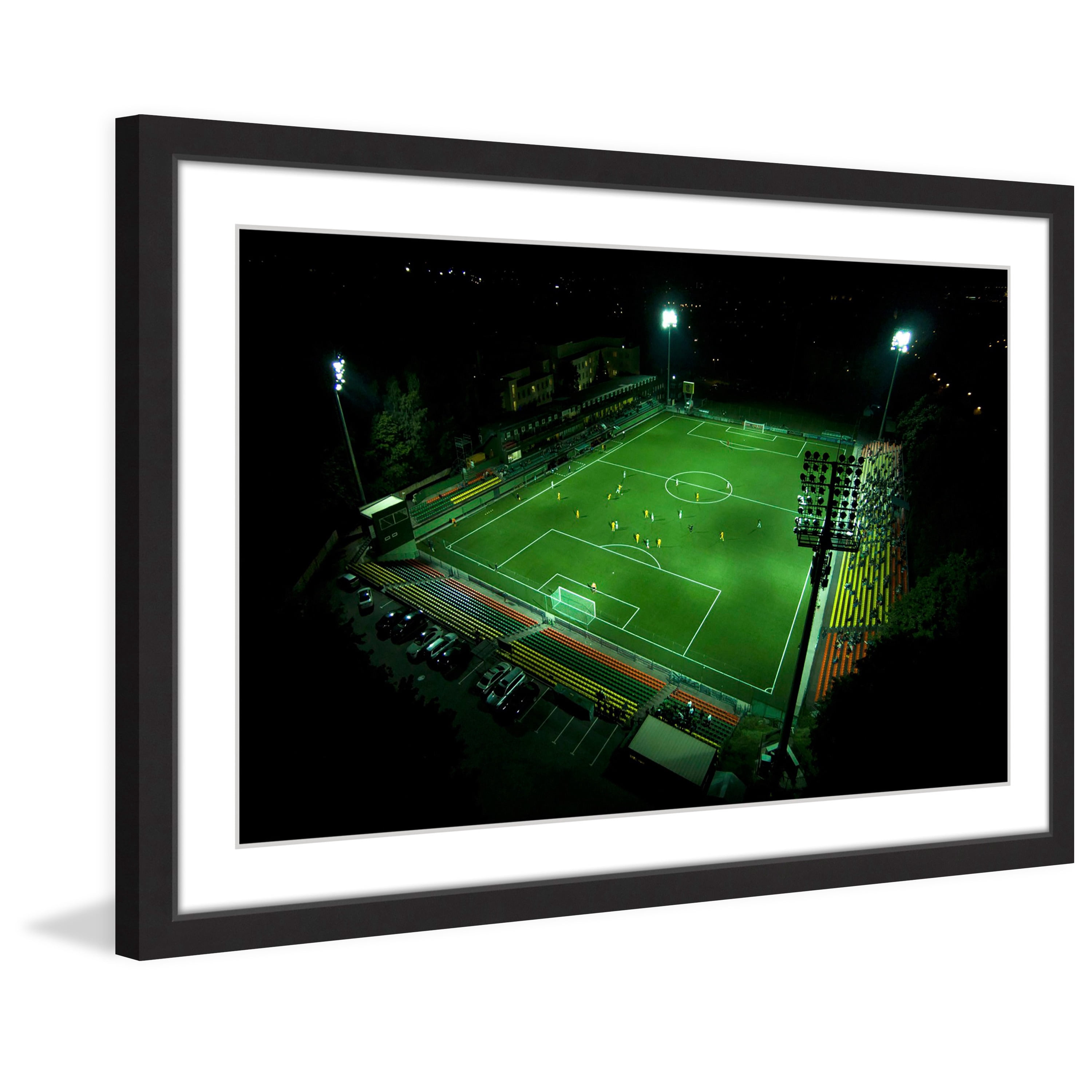 Marmont Hill "Soccer Field" by Karolis Janulis Framed Painting Print