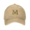 thumbnail image 1 of ZICANCN Casquette de Baseball Réglable Femmes, Alphabet M Pattern Chapeaux pour Hommes Adulte Lavé Coton Denim Baseball Caps Mode, Naturel, 1 of 6