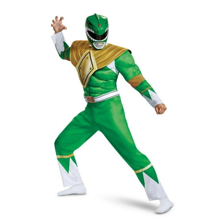 Power Rangers - Mighty Morphin Green Ranger Classic Muscle Adult Halloween Costume