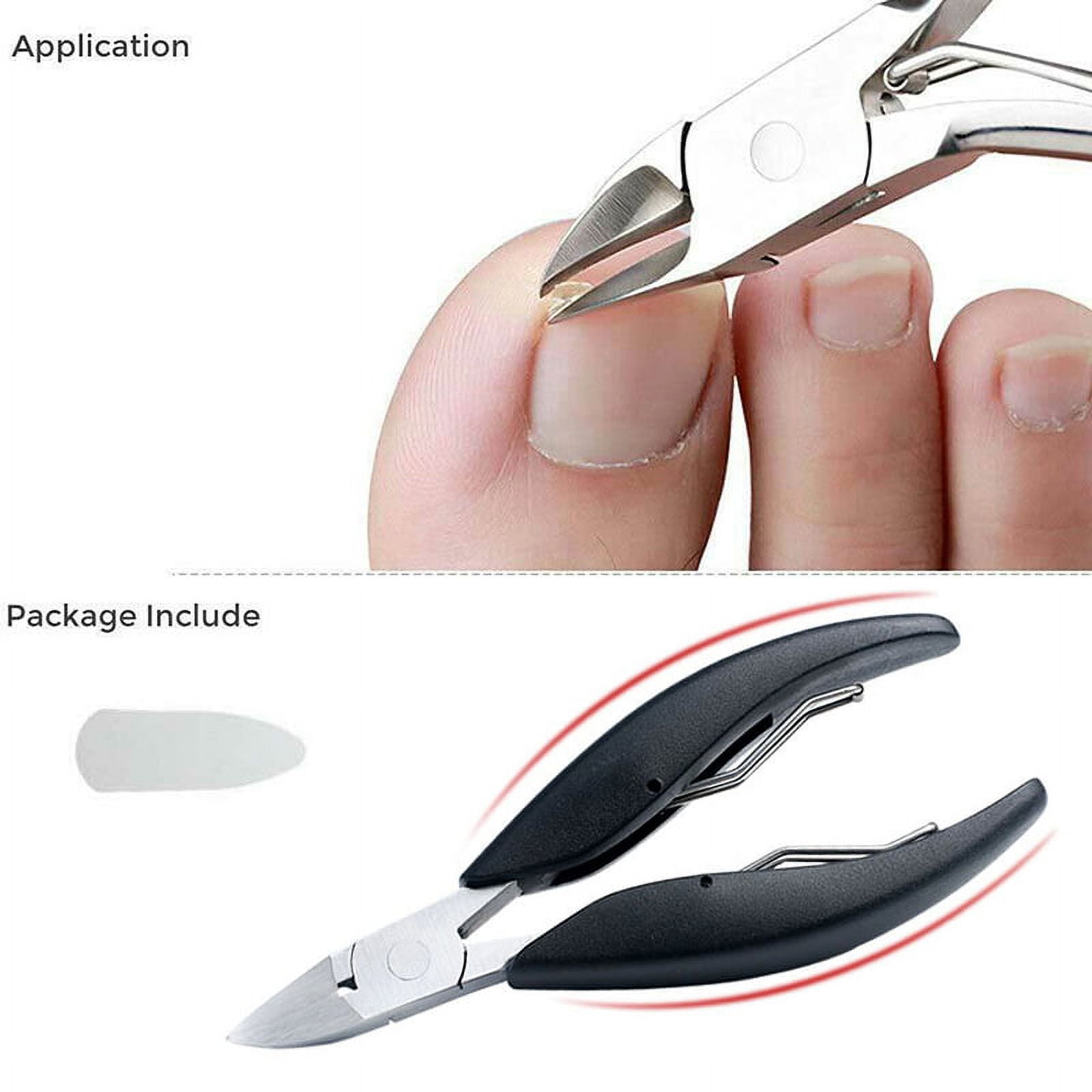 Kixre Nail Cutter for Men Toe Nail Cutter for Thick Nails Cutting Clipper  Trimmer for Women Wide Opening Sharp Saw Stainless Steel Large Nail Clipper  Curved Blade Silver Black : Amazon.in: Beauty