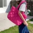 thumbnail image 3 of LinYooLi Quilted Tote Bag for Women Puffer Shoulder Bag Puffy Padding Quilted Bag Trendy Lightweight Hobo Handbag, 3 of 6