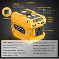 thumbnail image 2 of Inversor de corriente Azocek 220 W DC 20 V a AC 110 V con 1 toma de corriente AC, 2 of 7
