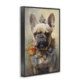 thumbnail image 2 of Stupell Industries Art Deco French Bulldog with Ornate Jewelry Black Framed Giclee Art, 12 x 18, by Wumples, 2 of 7