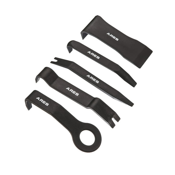 ARES 70223-5-Piece Non-Marring Auto Trim Removal Prybar Set - Remove Trim with Ease - Fasteners, Molding, and Dash Panel Removal Set