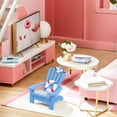 thumbnail image 4 of CRAFTHROU Chaise de Plage Simulée Modèle Chaise de Plage Ornement Bois Bleu 1 Pcs, 4 of 6