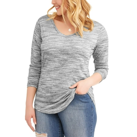 Poof Junior Plus OPP Exposed Back Zip Shirtail Tee