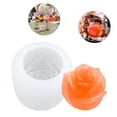 thumbnail image 1 of [50-2046-D White] Rose Candle Ice Cube Ice Making Silicone Mold, 1 of 14
