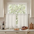 thumbnail image 2 of Chyhomenyc Short Blackout Curtains 30 Inch Length, Rod Pocket Kitchen Curtains for Small Windows, Half Window Tier Curtains for Basement Cabinet Camper RV Bunk, 2 PCS, Each 30Wx30L, Natural, 2 of 8