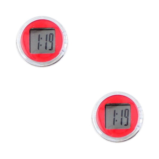 Transemion Plastic Durable Electronic Watch With Digital Display - Accurate Timekeeping For Everyday Stopwatch red 2Set