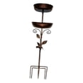 thumbnail image 1 of Comedero para pájaros con dos cuencos, estación de alimentación, regalo, comedero para pájaros con estaca para cerca de patio, decoración de patio, 1 of 8