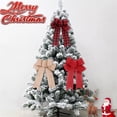 thumbnail image 4 of Decoración Para árbol de Navidad, arpillera roja a cuadros, a rayas, alce, mariposa, Navidad, Natal, Noel, adorno para el hogar, 4 of 4