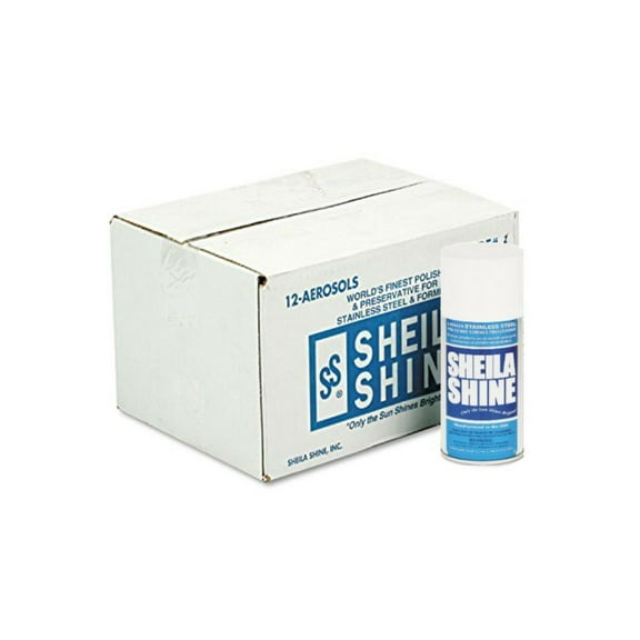 Sheila Shine 1CT Stainless Steel Cleaner & Polish, 10oz Aerosol Case of 12