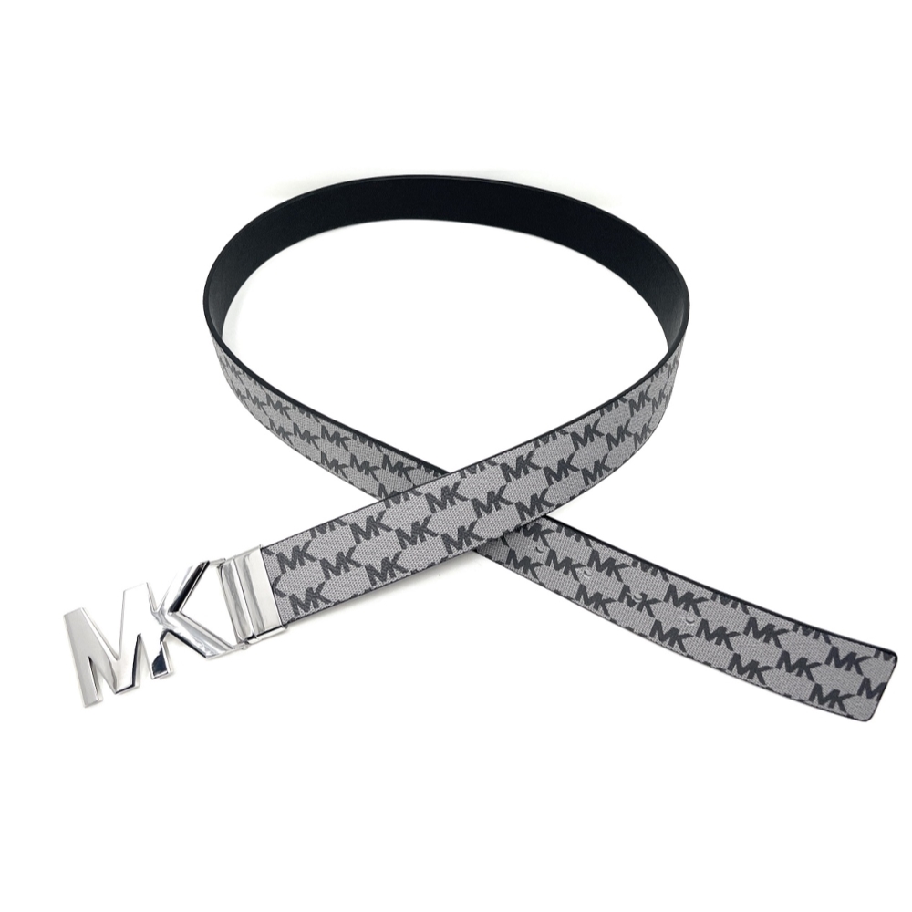 Michael Kors 38mm Leather Reversible MK Logo Plaque Buckle  display picture 3