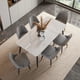 thumbnail image 4 of Nordic Living Room Dining Table Set Armchair Foldable Design Dining Table Set Modern Sedie Sala Da Pranzo Salon Furniture DWH My Lux Decor Round, 4 of 8