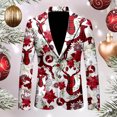 thumbnail image 2 of ANINEO Men Christmas Personality Printed Loose Casual Fashion Suit Jacket Blazers Coats Long Sleeve Leisure Male Outwear, 2 of 3