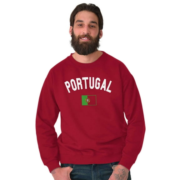 Portugal Country Flag Soccer Fan Pride Sweatshirt for Men or Women Brisco Brands M