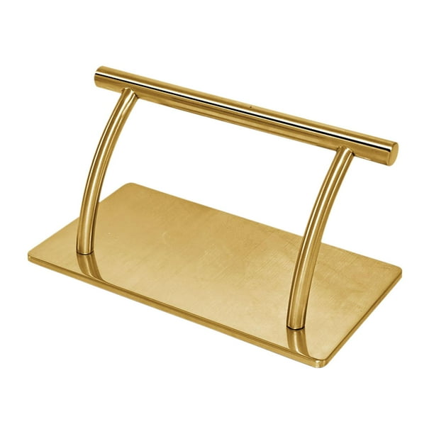 Reposapiés de acero inoxidable para silla de peluquería, reposapiernas para cosmetólogos. dorado