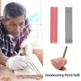 thumbnail image 3 of CIMAXIC 12Pcs Carpenter Mark Pencil Refills Deep Hole Mechanical Construction Pencil Replacements,4.72"X0.08"X0.08", 3 of 4