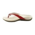 thumbnail image 2 of Vionic Women's Rest Bella Red Patent Toe Post Sandal 5W, 2 of 8