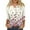 Pink#2, variant on 3/4 Sleeve Tops And Blouses for Women Summer Floral Print Elbow Button Down Shirt Casual Cardigan Three Quarter Length Cute T-Shirts Petite Clothes Beige M