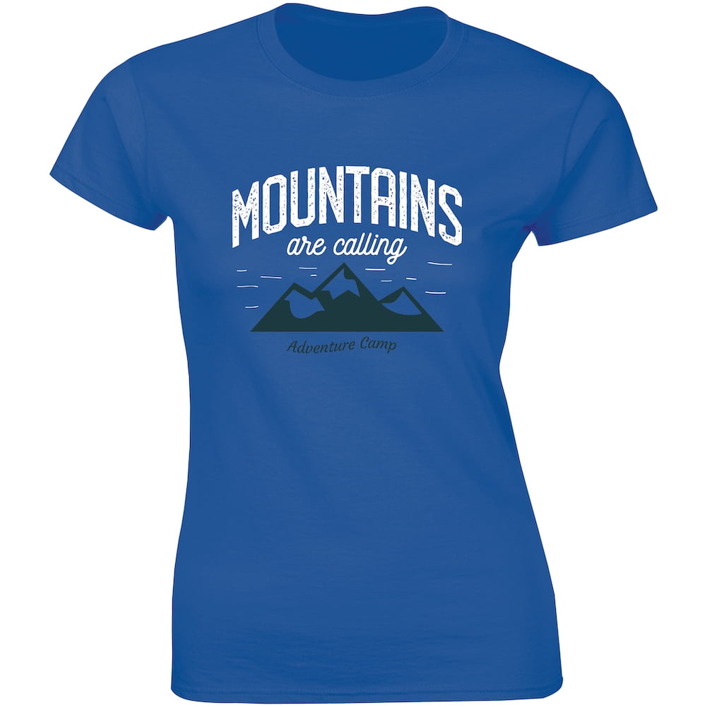 Is Calling adventure t shirt mountain camping S-3XL 