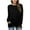 Black, variant on Drses Women's Long Sleeve Tunic Tops Casual Crewneck T-Shirts Front Twist Top Tee Blouse For Leggings Tunic Tops For Leggings For Women
