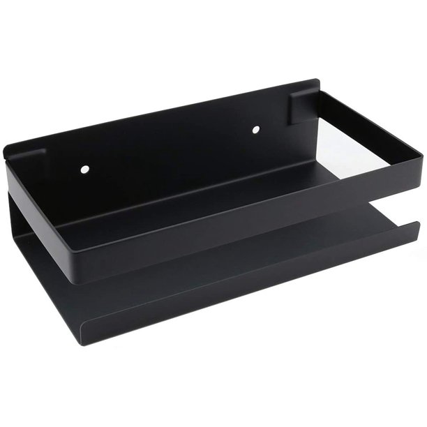 Bathroom Wall Shelf 2040Cm Modern Matte Black Bathroom Kitchen Shower Shelf 20Cm