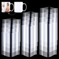 thumbnail image 1 of 60 Pieces Sublimation Shrink Wrap Film, Heat Sublimation Shrink Wrap Tube with 3 Sizes Include 7 x 11 Inch, 7 x 7.8 Inch and 5 x 10 inch for Sublimation Mugs, Tumblers (Transparent Color), 1 of 7