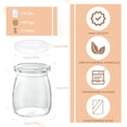 thumbnail image 4 of Frascos de vidrio para pudín iHomeCooker Mini, 100 ml, 3,4 oz, paquete de 60 unidades con tapas, 4 of 6