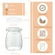 thumbnail image 4 of Frascos de vidrio para pudín iHomeCooker Mini, 100 ml, 3,4 oz, paquete de 60 unidades con tapas, 4 of 6