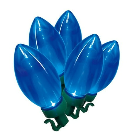 holiday time led c9 incandescent blue lights 25 count holiday time led c9 incandescent blue lights 25 count