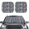 thumbnail image 2 of Salouo Video Game Pattern Car Windshield Sun Shade Foldable | Front Windshield Shade for Sun, Heat and UV Rays | Interior Sun Protection-Small, 2 of 6