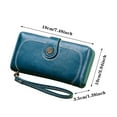 thumbnail image 7 of Stylago Vintage Wallet for Women Detachable Wristlet Retro Leather Credit Card Holder Zipper Long Purses for Shopping Travel Brown, 7 of 7