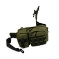thumbnail image 3 of Colaxi Fishing Tackle Bag Rod Holder Fishing Gears Storage Bag for Trekking Camping Green, 3 of 9