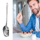thumbnail image 1 of Cuchara de acero inoxidable con mango largo para niños | Cuchara para comer y sopa | Utensilio doméstico duradero para cereales, gachas y comidas, 1 of 9