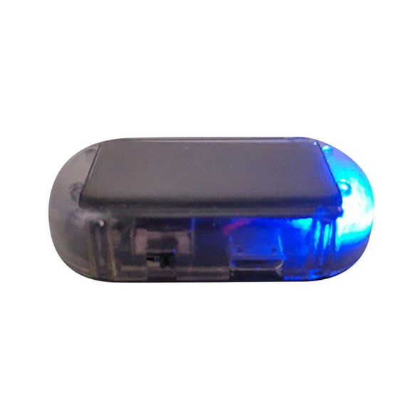Agiferg Fausse Alarme Solaire de Voiture à DEL Système de Sécurité Avertissement-Antivol Clignotant