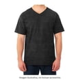 thumbnail image 4 of Playera Fruit of the Loom Para hombre cuello v, algodón sustentable, negro jaspe, talla G, 4 of 4