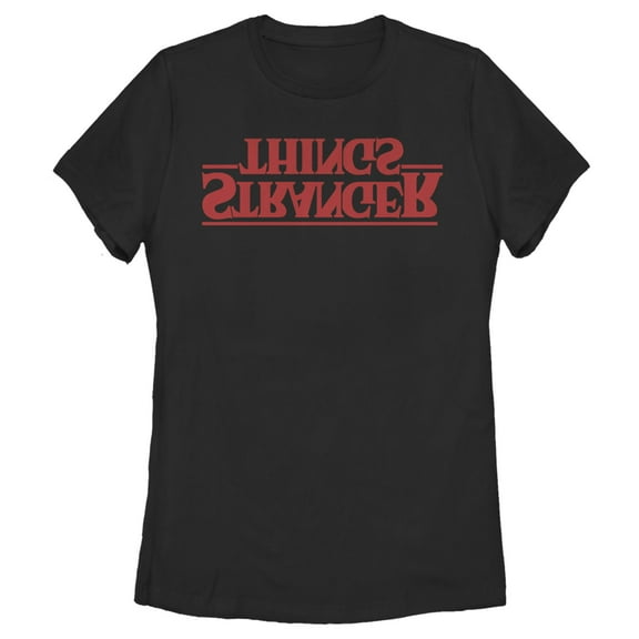 Netflix Women's Stranger Things Upside Down Logo Graphic T-Shirt