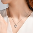 thumbnail image 4 of LSLJS Ladies Eternal Crystal Clavicle Heart Pendant Necklace, Gifts for Mom Wife Girlfriend Her on Anniversary Mothers Day Valentines Day Christmas Birthday Gifts for Women, 4 of 9