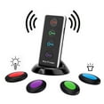 thumbnail image 4 of Buscador de Llaves Con 1 Transmisor y 4 Receptores, Localizador de Artículos de 75-80 dB Con Base, localizador de control remoto de TV de 30-40 m Conlerna LED, Párr., 4 of 7