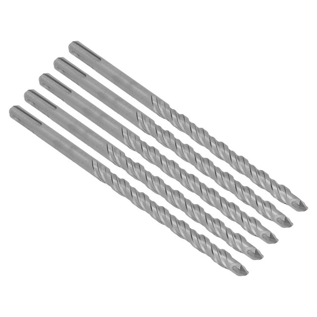 5PCS Twist Drill Bit Set, 40cr Impact Drill Bit For Brick, Stone, Concrete, Carbide Tip Impact Bit