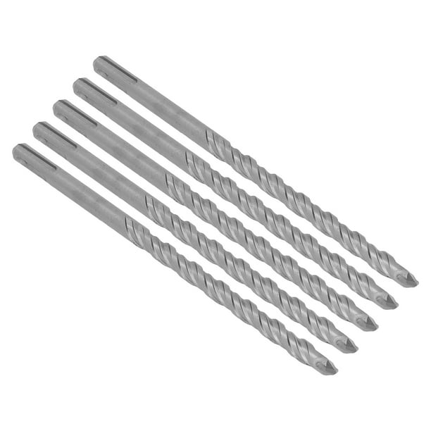 Broca de impacto para hormigón, 5 piezas Brocas de impacto Broca con punta de carburo Broca en espiral de flauta Aspecto llamativo Jadeshay A