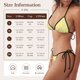 thumbnail image 5 of Fotbe Daisies Flowers Traje de Baño para Mujer de Dos Piezas – Bikini Sexy de Tirantes Tipo Halter con Diseño Triangular, 5 of 6